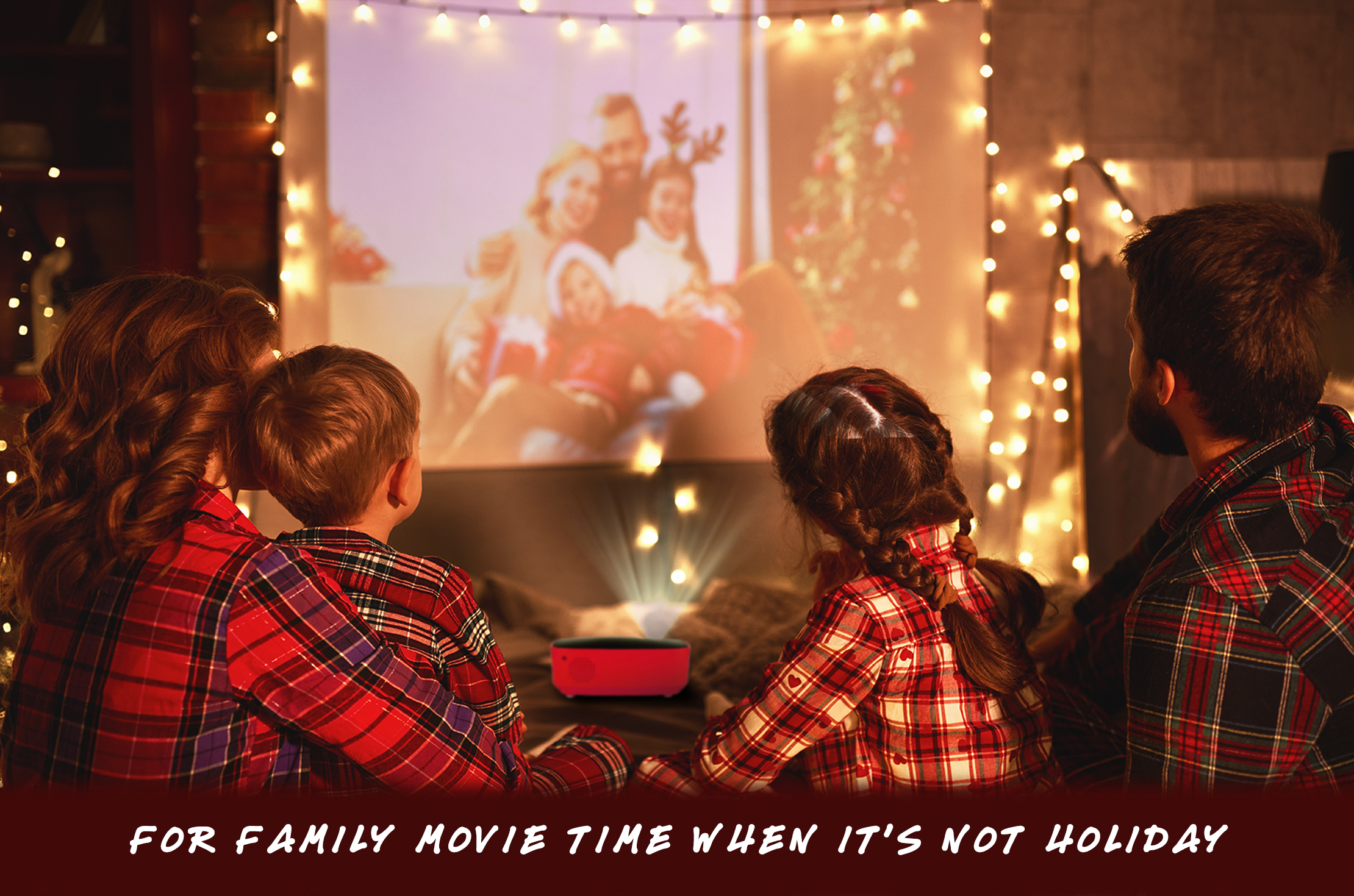 Full featured projector to use outside of Holidays as well as during.