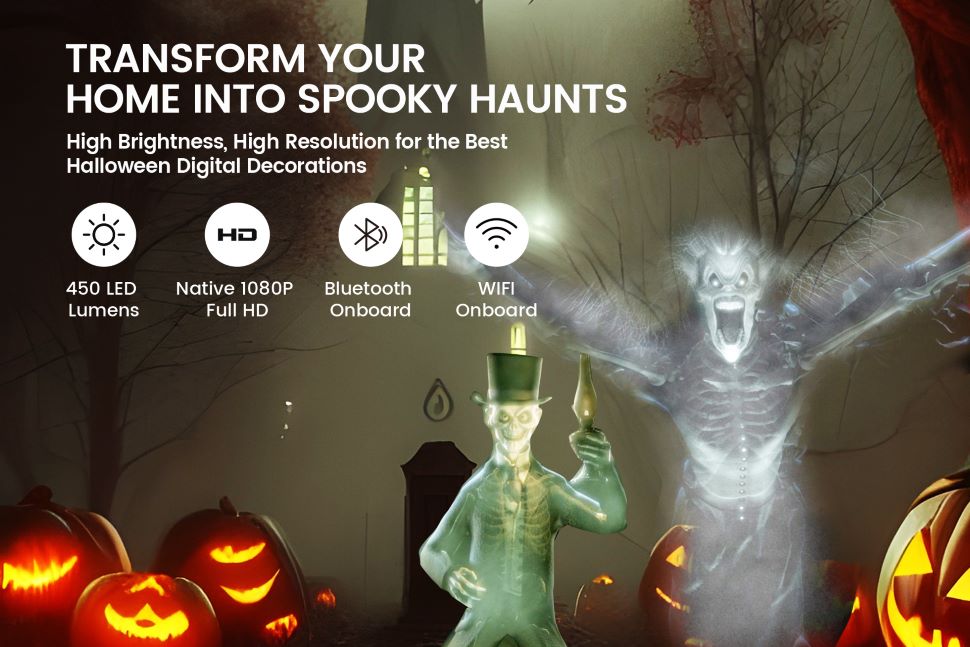 The HP4 is the Ultimate Halloween Projector to set the spooky atmosphere