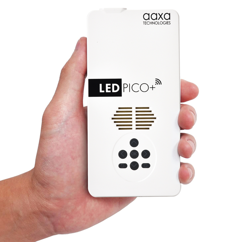 LED Pico+ Max Projector - Hand Picture size reference